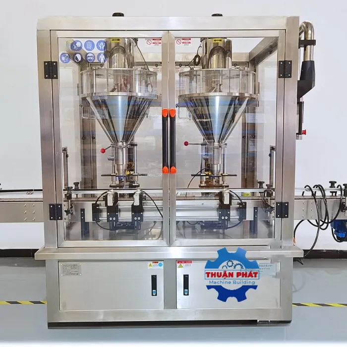 Máy chiết rót bột 2 đầu tự động