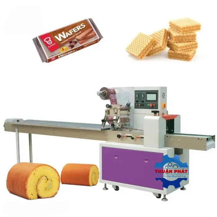 Máy đóng gói nằm - Máy đóng gói bánh bông lan