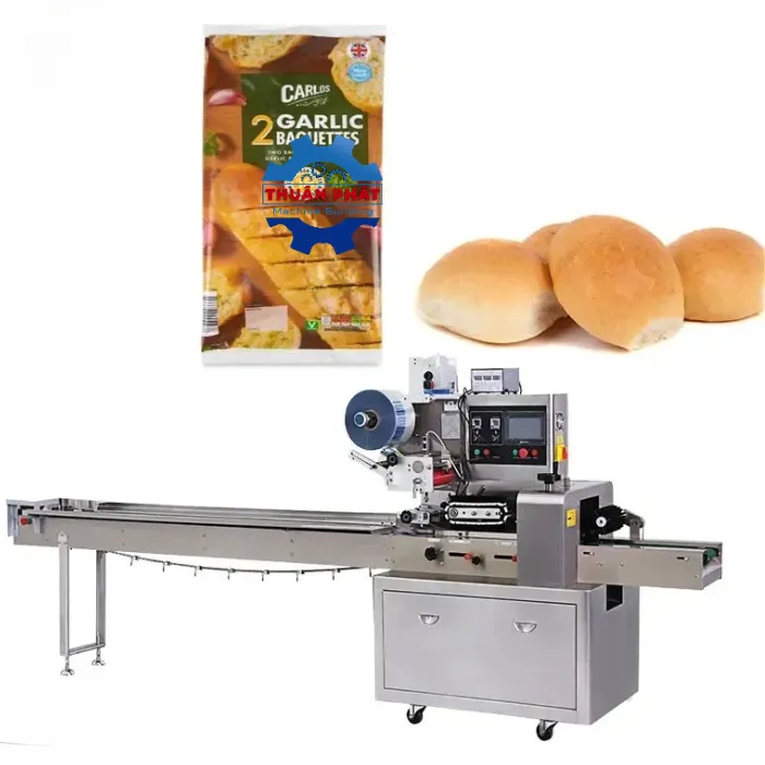 Máy đóng gói nằm - Máy đóng gói bánh mì thổi khí