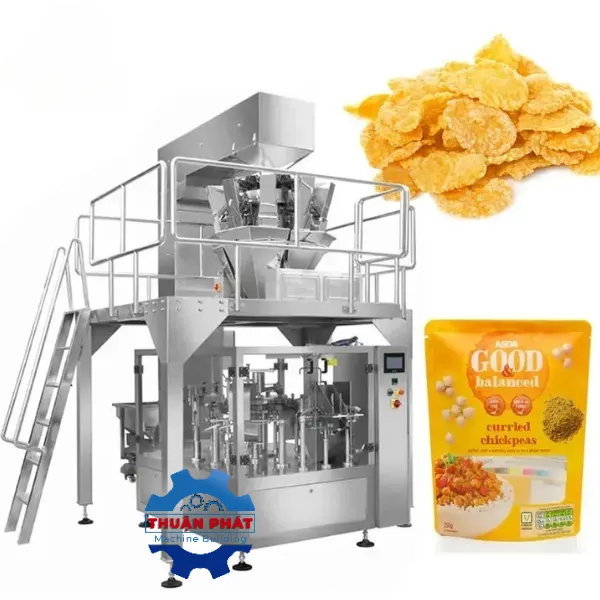 Máy đóng gói trạm xoay cân định lượng